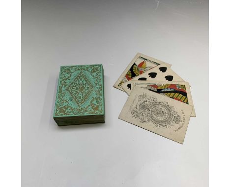 A set of Reynolds &amp; Sons playing cards, early 19th century, traditional full length colour printed, with ace of spades du