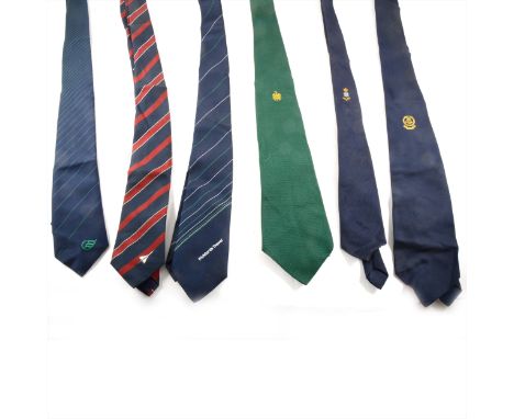 A large quantity of branded ties, Concorde, Rolls Royce, Cricket, Boy Scouts, Vintage.