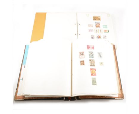 A collection of stamps in albums and stock books, loose, First day Covers,