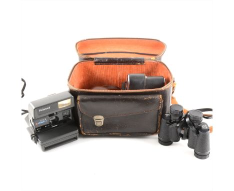 Cameras: Zenit 12xP camera Polaroid 636, together with a video camera, and a pair of Regent 8x30 binoculars.