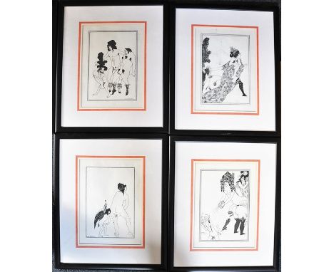 Aubrey Beardsley (1872-1898), a set of eight engravings to illustrate Aristophanes' Lysistrata, one of Beardley's fin-de-siec