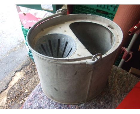 Vintage Galvanised Mop Pail