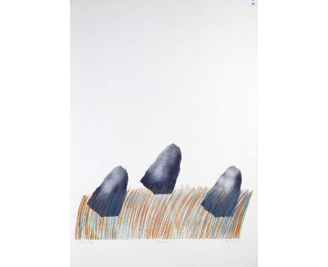 Alan Cox (b.1941)
Megalith I, 1972signed and dated in pencil lithograph89 x 65cm, unframed.