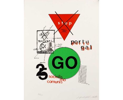Ernesto Melo E Castro (b.1932)
Portugal
85/100, signed and numbered in pencil
lithograph
38 x 28cm, unframed.