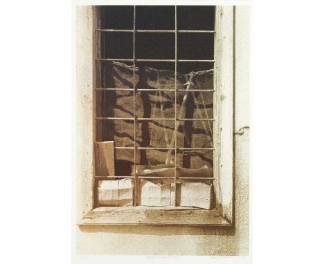 Ben Johnson (b.1946)
Greek Window, 19784/25, signed, numbered, and dated in pencil lithograph64 x 48cm, unframed.