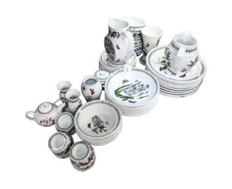 Portmeirion, The Botanic Garden, a quantity of ceramic ware, including 6 fruit bowls, 6 oatmeal bowls, various dinner plates 