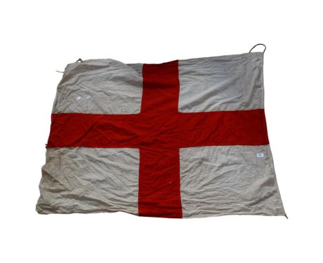 A Vintage cotton St George's/England flag, 128 x 97cm 