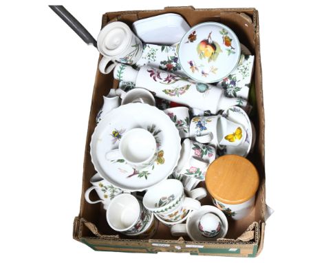 Portmeirion, The Botanic Garden ceramic ware, including a quantity of tea cups, a quiche dish, a rolling pin, a milk jug, etc