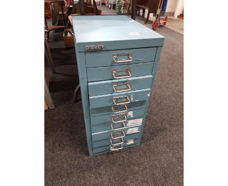 VINTAGE BISLEY SMALL FILING CABINET 