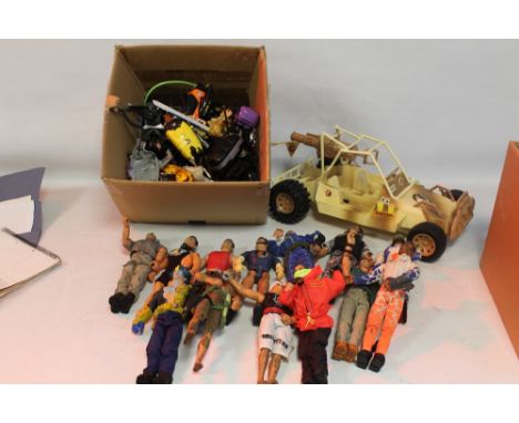 A COLLECTION OF ACTION MAN FIGURES AND VARIOUS ACCESORIES