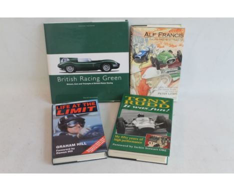 FOUR BOOKS OF MOTOR RACING INTEREST to include 'Alf Francis Racing Mechanic 1948-58, The cars, The Drivers, The Inside Story.