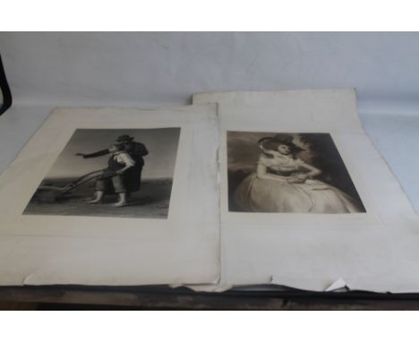 THOMAS G. APPLETON - A LARGE PORTRAIT ENGRAVING OF A LADY IN A HAT published by Reynolds &amp; Co. 1893 together with a large