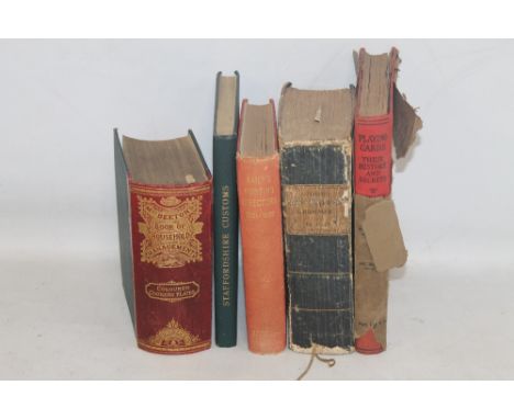 FREDERICK WM. HACKWOOD - 'STAFFORDSHIRE CUSTOMS, SUPERSTITIONS &amp; FOLKLORE', The "Mercury Press" 1924, one of a Limited Ed