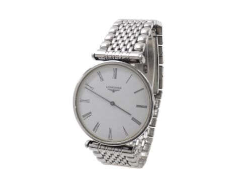 Longines La Grande Classique stainless steel gentleman's bracelet watch, ref. L4 635 4, no. 28264191, white dial with Roman n