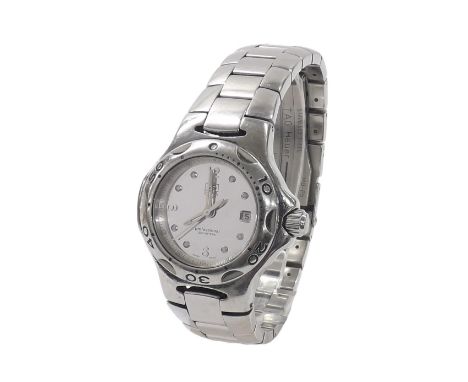 Tag Heuer Kirium Professional 200m stainless steel lady's bracelet watch, ref. WL131C, no. MX1921, mirrored dial, rotating be