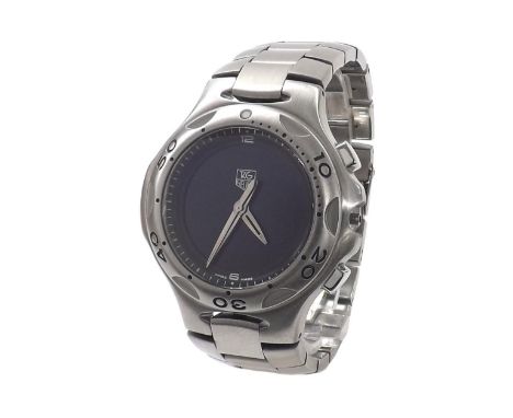 Tag Heuer Kirium Formula 1 stainless steel gentleman's bracelet watch, ref. CL111A, no. QM6561, digital/analogue display, rot
