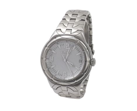 Ebel Type E stainless steel gentleman's bracelet watch, ref. E9187C41, 29510117, white dial, quartz, 38mm - Condition Report: