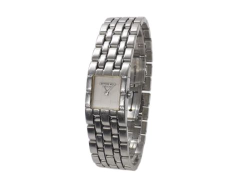 Raymond Weil Tema stainless steel lady's bracelet watch, ref. 5886, P058077, square silvered dial, quartz, 17mm - Condition R