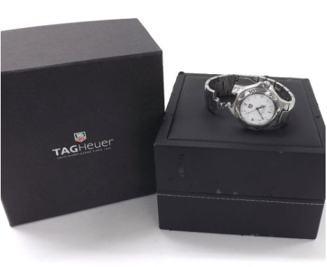 Tag Heuer Kirium Professional 200m stainless steel gentleman's bracelet watch, ref. WL1110, no. PP7359, white dial, rotating 