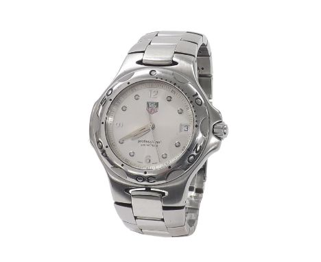 Tag Heuer Kirium Professional 200m stainless steel gentleman's bracelet watch, ref. WL1114-0, no. UW7915, silvered dial, rota