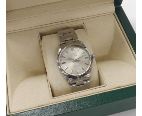 Rolex Oyster Perpetual Air-King Precision stainless steel gentleman's bracelet watch, circa 1969, ref. 5500, no. 208XXXX, sil