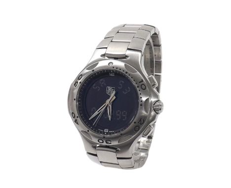 Tag Heuer Kirium Formula 1 stainless steel gentleman's bracelet watch, ref. CL111A-0, no. GM6918, digital/analogue display, r