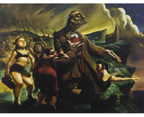 * PETER HOWSON OBE (SCOTTISH b. 1958),SISTERS OF MERCYgiclee print on canvasoverall size 61cm x 79cmUnframed.NOTE: Lots 200 -