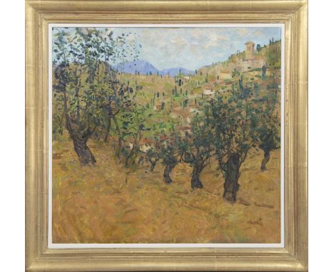 * GEORGE DEVLIN RSW RGI ROI ARWS FRSA (SCOTTISH 1937-2014),UNTITLED (likely a Provence scene)oil on canvas, signedimage size 