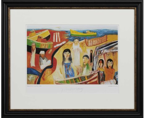 * JOHN BELLANY CBE RA HRSA (SCOTTISH 1942 - 2013),TSUNAMIlimited edition giclee print on paper, signed and numbered 32/55imag