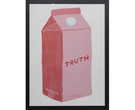 * DAVID SHRIGLEY OBE (SCOTTISH b. 1968),TRUTH lithograph on 200g Munken Lynx paperimage size 74cm x 54cm, overall size 86.5cm
