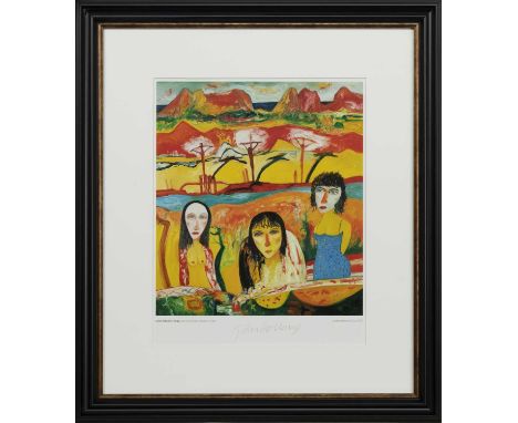 * JOHN BELLANY CBE RA HRSA (SCOTTISH 1942 - 2013),EASTER REFLECTION, BARGAlimited edition giclee print on paper, signed and n