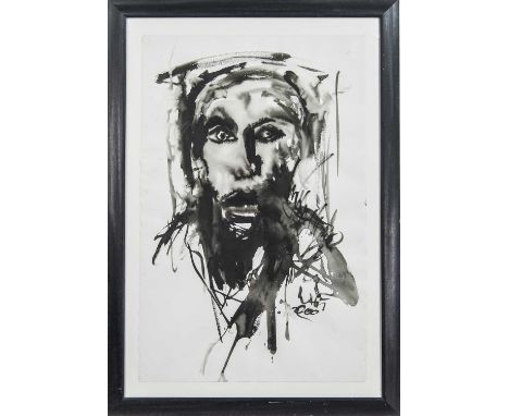 * WHITNEY BYNE,SELF PORTRAITwatercolour on paper, signed and titled versoimage size 102cm x 67cm, overall size 123cm x 87cm M