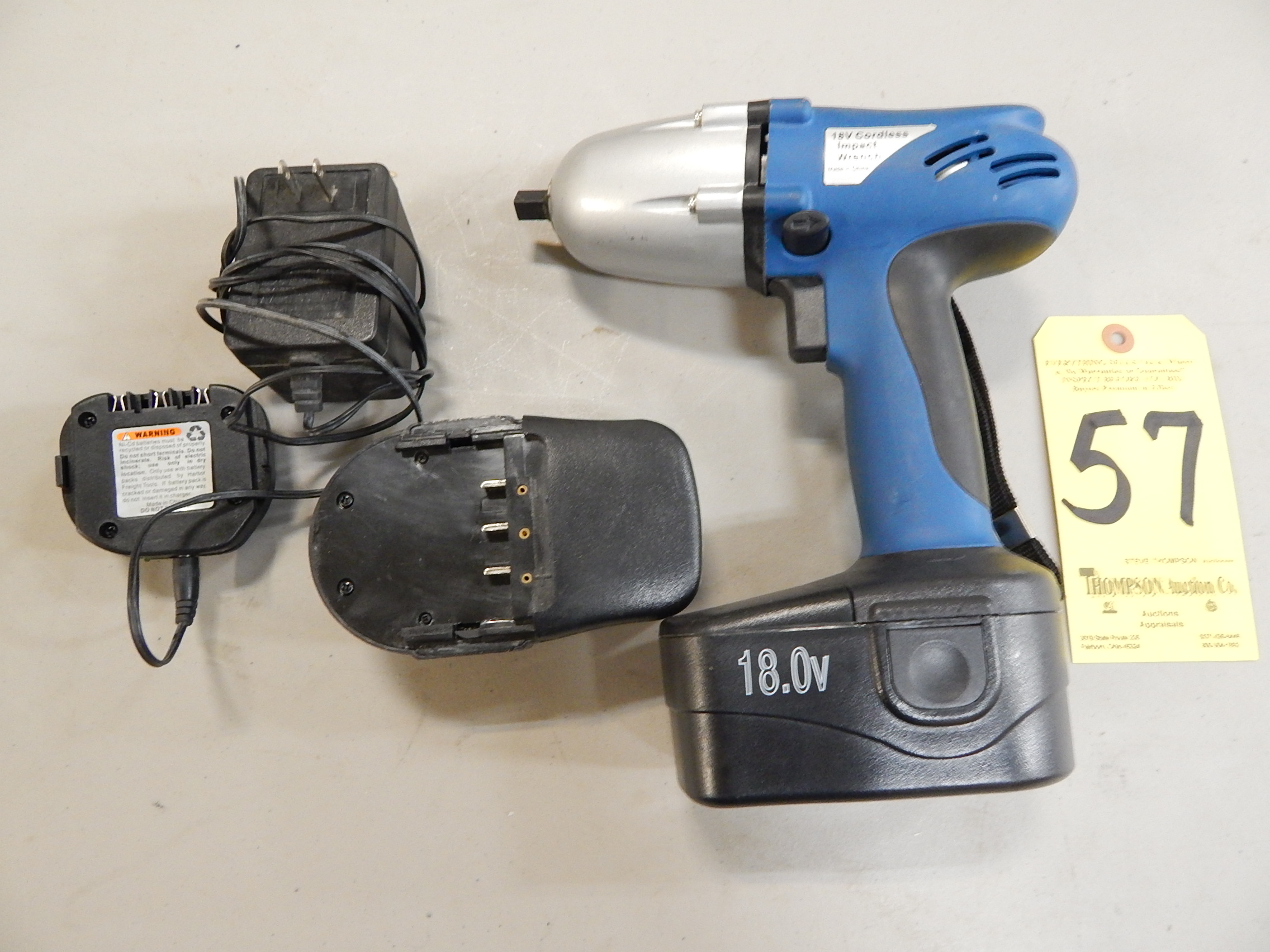 Drill Master 18V Cordless Impact Wrench w/ Charger, 3/8" Drive