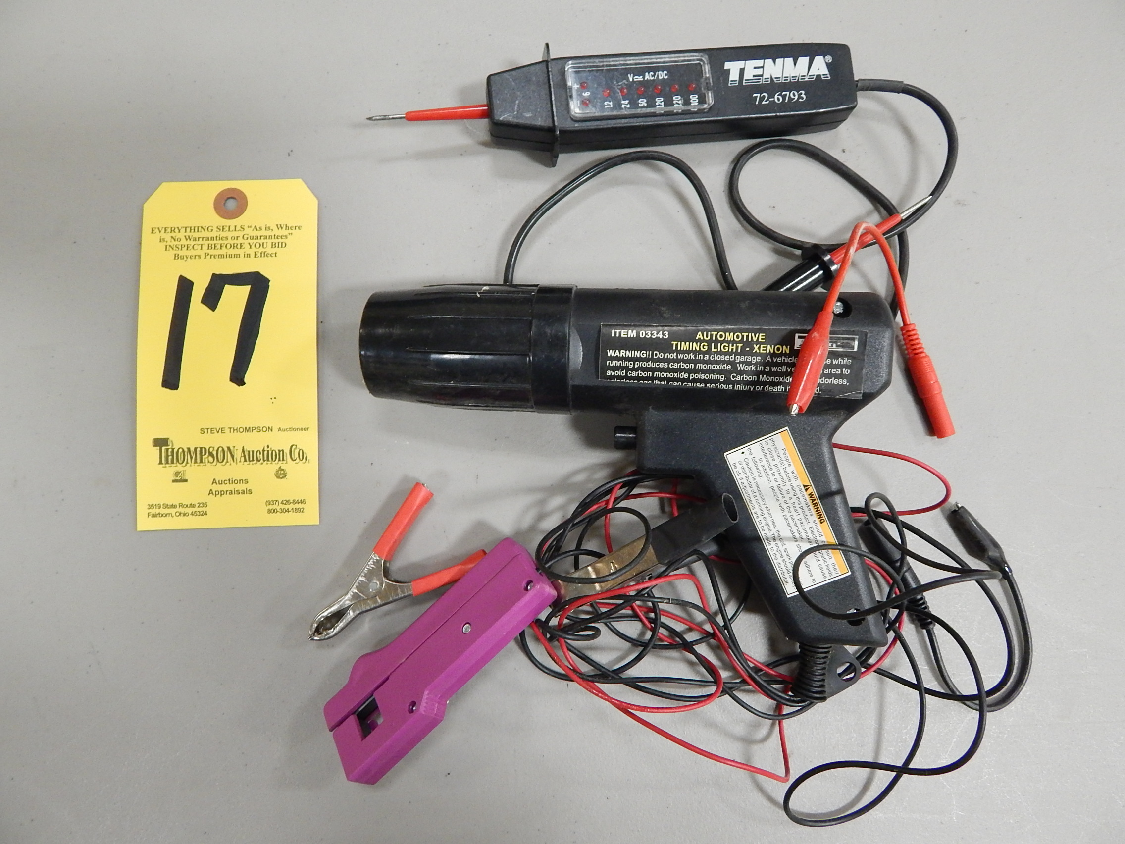 Tenma 726793 Voltage Tester and Harbor Freight Timing Light