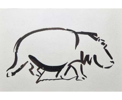 21st century South African school Small etching of a warthog, numbered 4112, indistinctly signed and dated '94, 7cm x 11cm; a