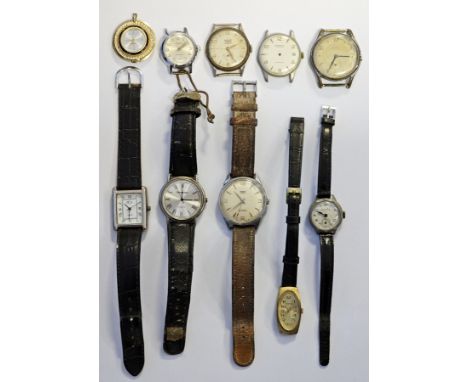Smith's Everest Gentleman's manual wind wristwatch, the circular dial with baton and quarterly Arabic hour markers, 19 jewel 