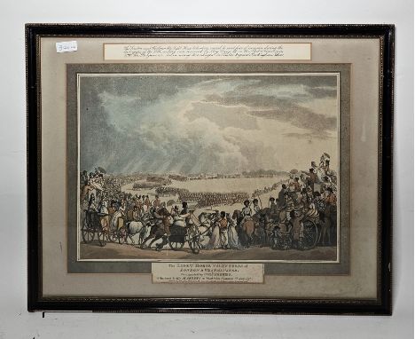 After Thomas Rowlandson (1757-1827) Two handcoloured aquatints on paper Titled: Expedition or Military Fly, published 16 May 
