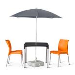 Trade Lot 20 x New & Packaged Sets of Tabilo Solas Table, Parasol & Base Set with Round Parasol