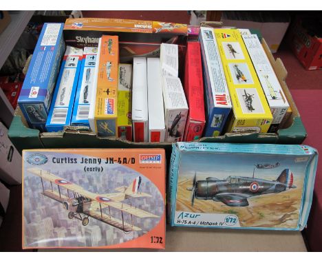 In Excess of Fifteen Plastic Model Aircraft Kits, by AML, SHER, PM Model, Humbrol and other, mostly 1:72nd scale including Cu