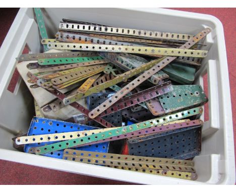 A Quantity of Pre and Post War Meccano, all playworn.