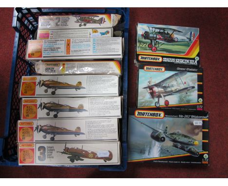 Eleven 1:72nd Scale Plastic Model Military Aircraft Kits, by Matchbox including Norseman, Wellesley MK.I (4), kits appear uns