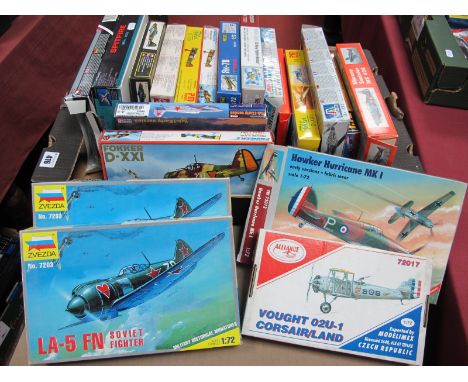 Approximately Eighteen Plastic Model Aircraft Kits by Special Hobby PM Model, Italeri, ZVEZDA and other, mostly 1:72nd scale 