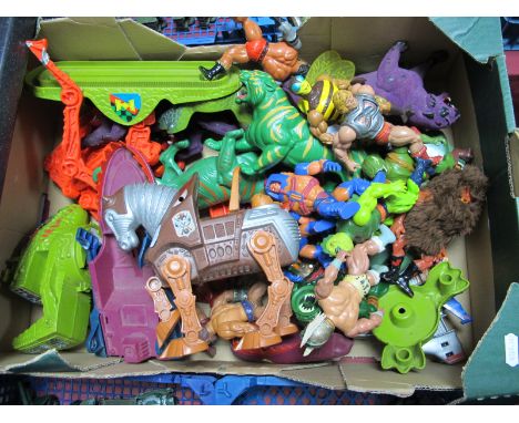 A Quantity of Circa 1980's Original He Man Masters of The Universe Plastic Model Figures, creatures and accessories to includ