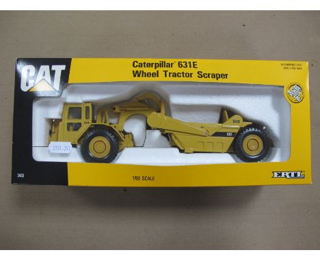 A 1:50 Scale Caterpiller 631E Scraper, by ERTL, boxed.