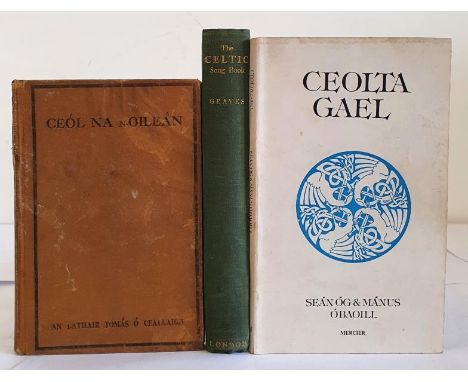 Ceol na nOileán – Tomas O Ceallaigh - Oifig Diolta Foillseachain Rialtais, First Irish Edition. Octavo. [x], 11-192, [1] page