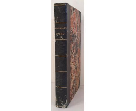 ANKETELL ( John ). Poems on several subjects. To which are added, the epistle of Yarico to Inkle ; and the English and Latin 