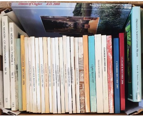 Clogher Records - an incomplete run of 24 issues from 1968; O.S. Memories of Fermanagh and Tyrone; Diocese of Clogher A.D.200