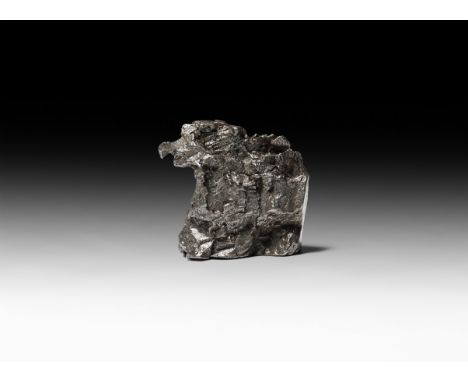 Fell 5000-6000 years BP. A nickel-iron Campo del Cielo Meteorite (IAB) which was found in 1576 in Chaco Province of Argentina