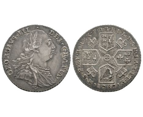 Dated 1797 AD. Early coinages. Obv: profile bust with GEORGIVS III DEI GRATIA legend. Rev: cruciform arms with semée of heart