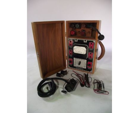 A vintage timber cased Weston multimeter